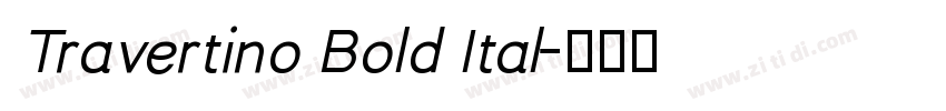 Travertino Bold Ital字体转换